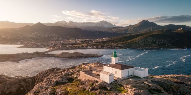 View of L'Île-Rousse, Corsica