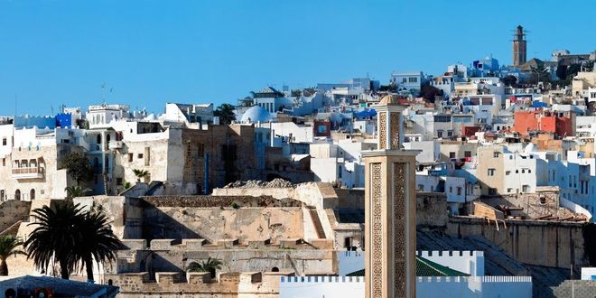 Vistas de la zona vieja de Tánger (Marruecos)