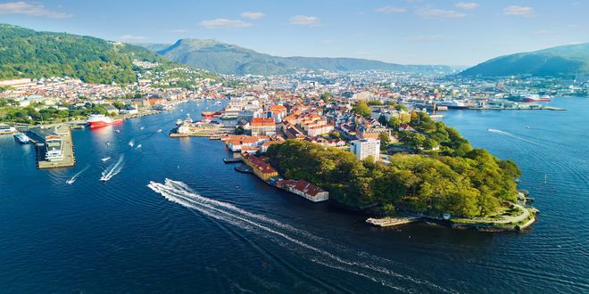 Bergen old town and Nordnes peninsula, Norway