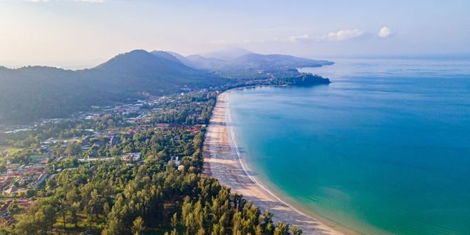 Long beach in Koh Lanta island, Thailand