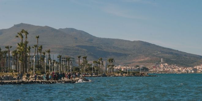 The coast of Nador city in Morocco