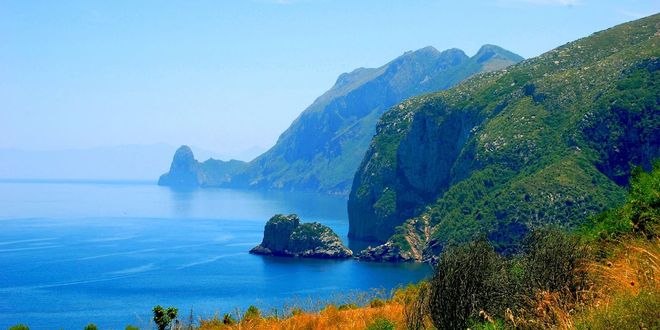 Coast line of Béjaïa, Algeria
