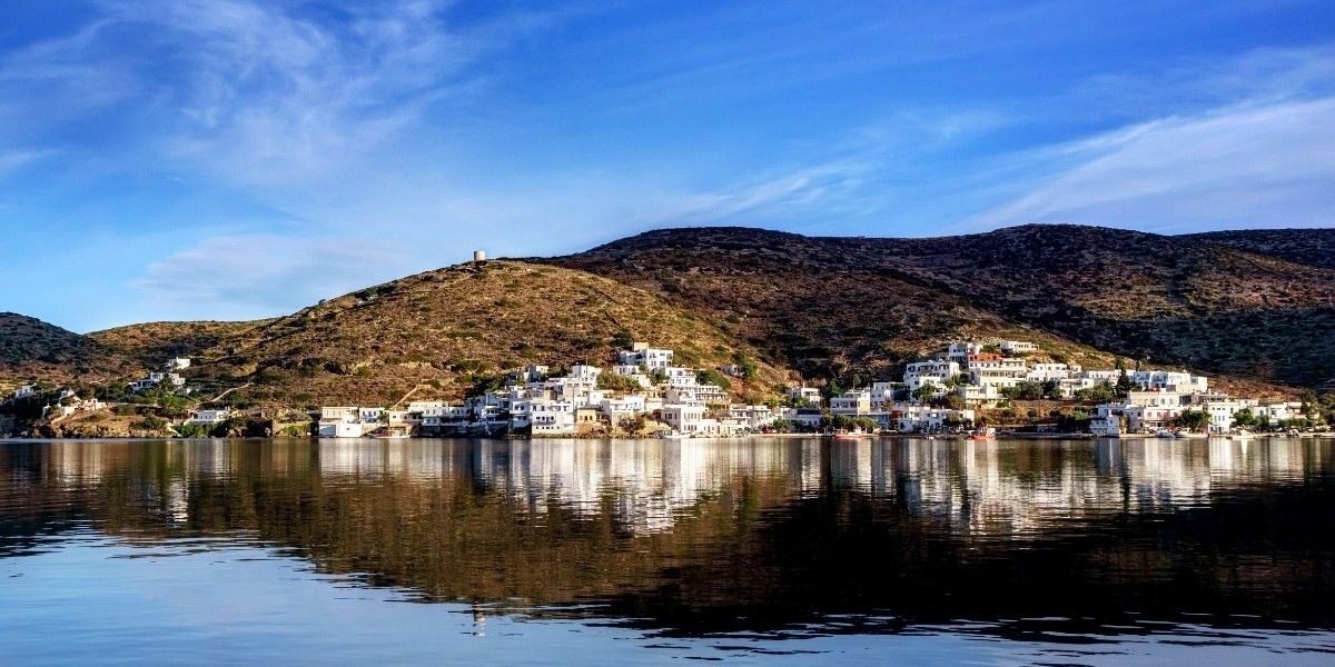 The port of Katapola in Amorgos