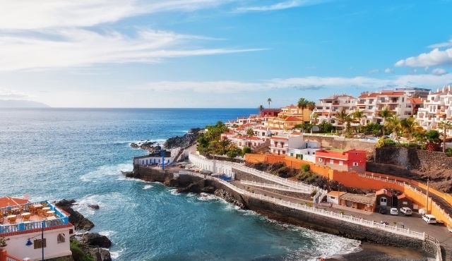 La località balneare di Puerto de Santiago, a Tenerife