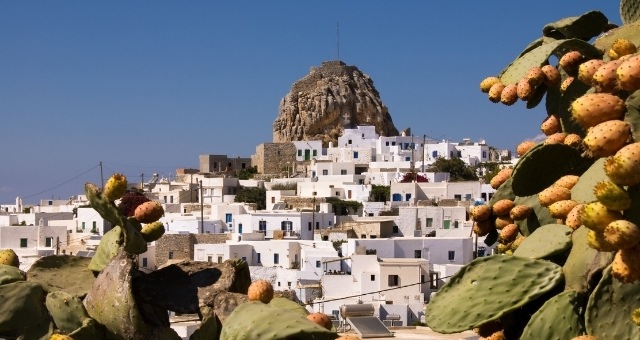 View to the main village of Amorgos