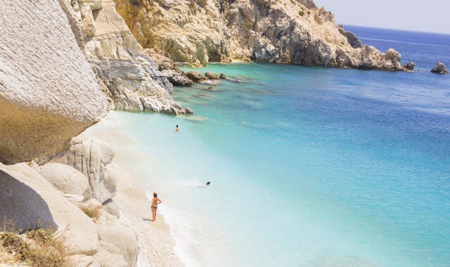 Seychelles beach in Ikaria, Greece