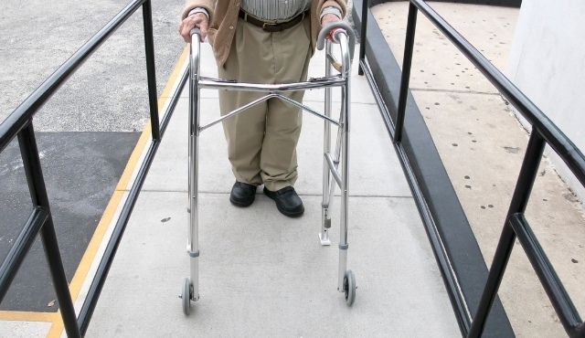 Boarding the ferry with a trolley via a ramp