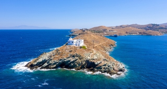 Il faro di Kea, in Grecia