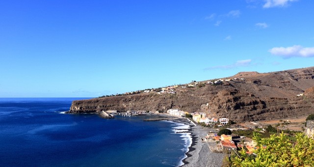 La bellissima spiaggia di Playa Santiago a La Gomera