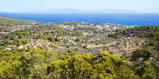 Panoramic view of Aegina