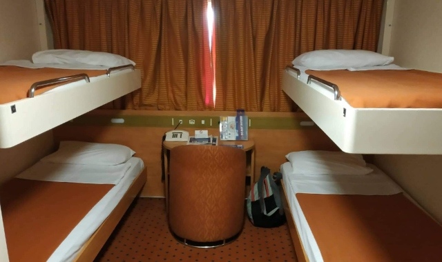 Four-bed family cabin on an Anek Superfast ferry