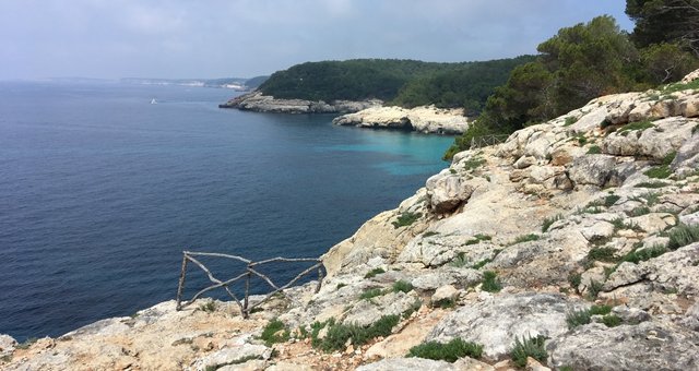 Trekking path of the Camí de Cavalls route in Menorca