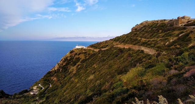 Panorama from the Mezzogiorno trail in Ustica, Italy