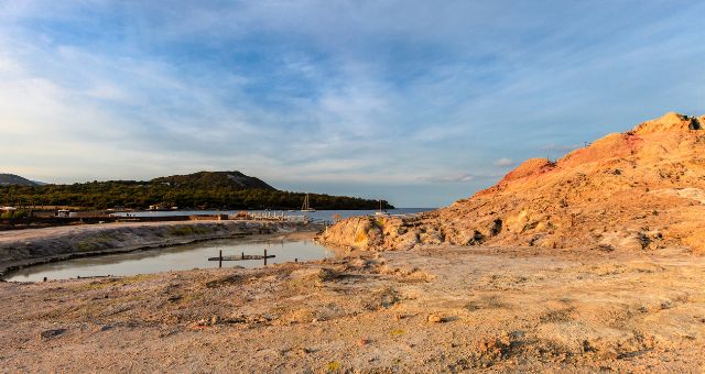 Thermal pools in Vulcano, Italy