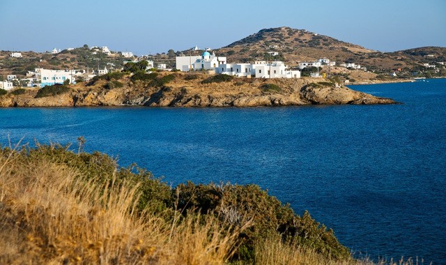 Seaview from a trekking trail in Leipsoi, Greece