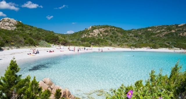 The wild landscape of Principe beach on the Costa Smeralda, Sardinia, Italy