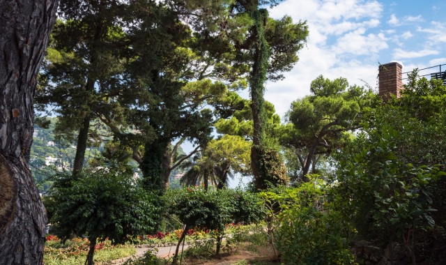 The Gardens of Augustus in Capri, Italy