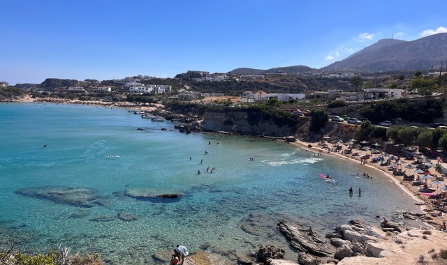 View of Mikro and Mega Amoopi in Karpathos, Greece