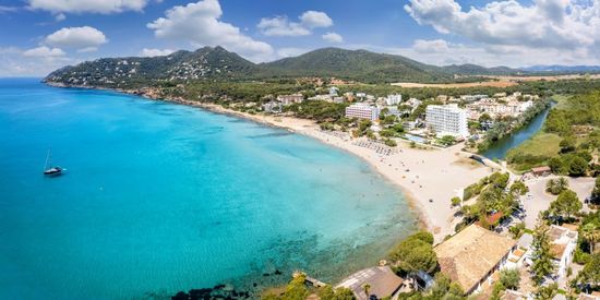 La plage de Canyamel à Majorque, dans les Baléares, en Espagne