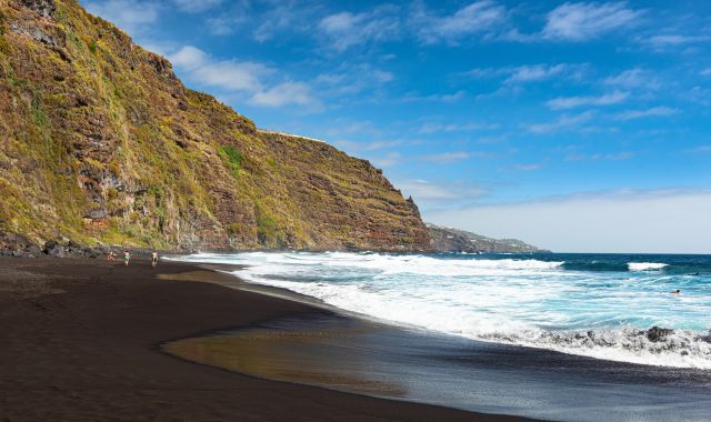 View of Nogales beach in La Palma, Canary Islands, Spain