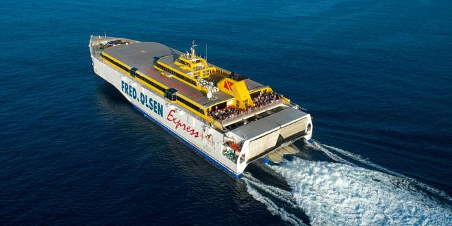 The high-speed Benchijigua Express ferry of Fred. Olsen