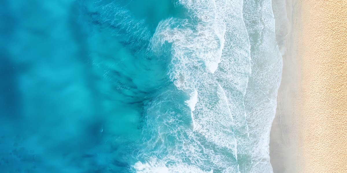 Turquoise Mediterranean waters from a ferry deck