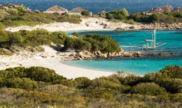 Die benachbarten Strände Cala Banana und Nodu Pianu, Olbia, Sardinien