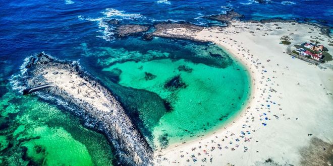 Playa de la Concha in Fuerteventura, Canary Islands, Spain