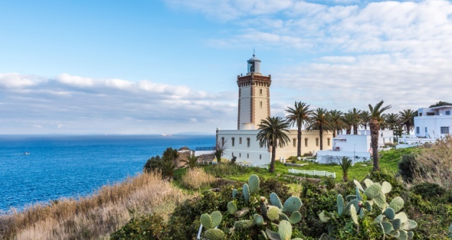Der Leuchtturm am Kap Spartel in Tanger, Marokko
