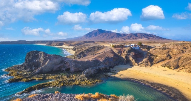 Die Papagayo-Strände auf Lanzarote, Kanarische Inseln, Spanien
