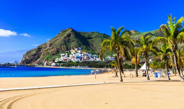 View of Las Teresitas beach in Tenerife, Canary Islands, Spain