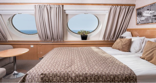 Interior of a Viking Line Seaside Premium cabin