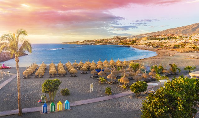 Mare cristallino e spiaggia dorata di Playa Fañabé, Tenerife
