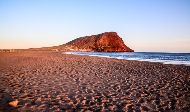 Tramonto sulla spiaggia di El Medano, Tenerife