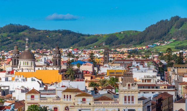 Palazzi e le cupole di San Cristóbal de La Laguna, a Tenerife