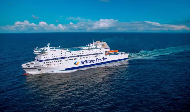 External view of the Armorique, operated by Brittany Ferries