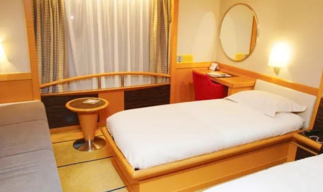 View of a cabin onboard the Pont Aven