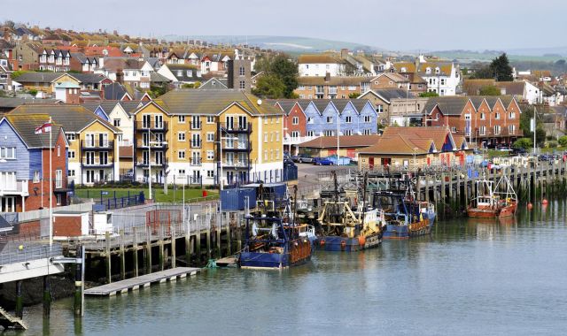 View of harbour at Newhaven, England, UK