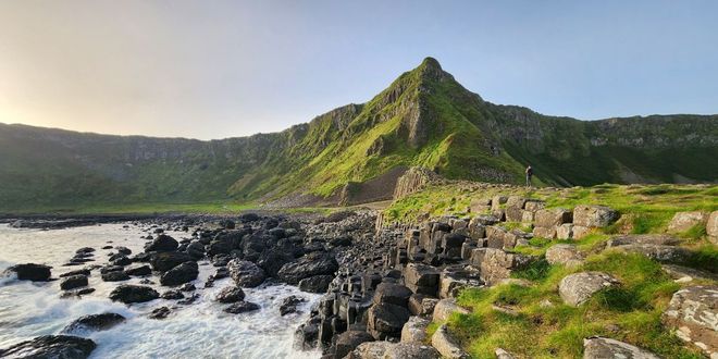 View of Giants Causeway in Northern Ireland, UK