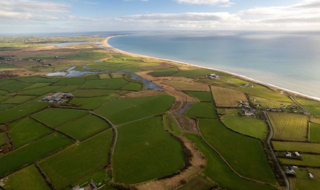 View of coastline in County Wexford, Ireland