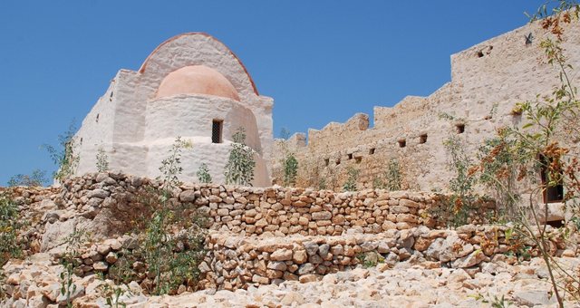 A chapel next to the castle of Halki