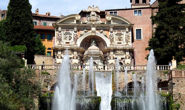 A fountain in Tivoli Gardens in Copenhagen