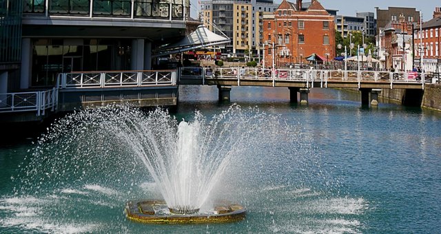 Fountain at Princes Quay, Kingston upon Hull