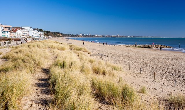 Sandbanks beach in Poole, Dorset