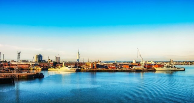 Vessels docked at Portsmouth’s International port