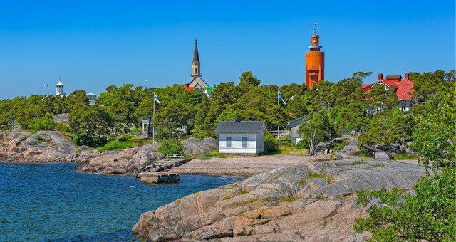 The town of Hanko in Finland