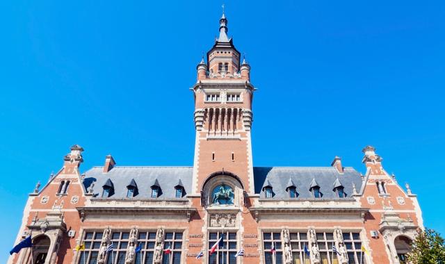 The city hall of Dunkirk in France