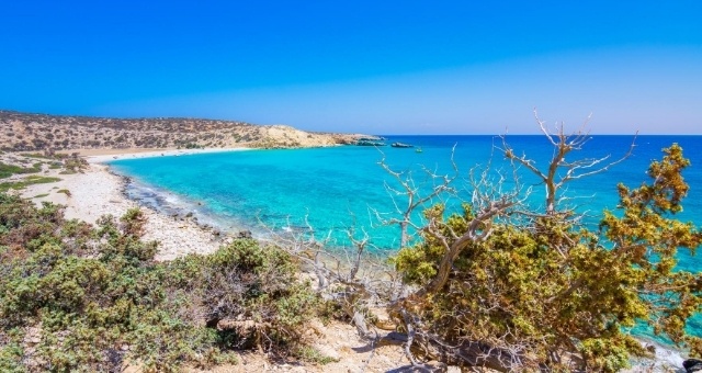 La spiaggia di Tripiti a Gavdos