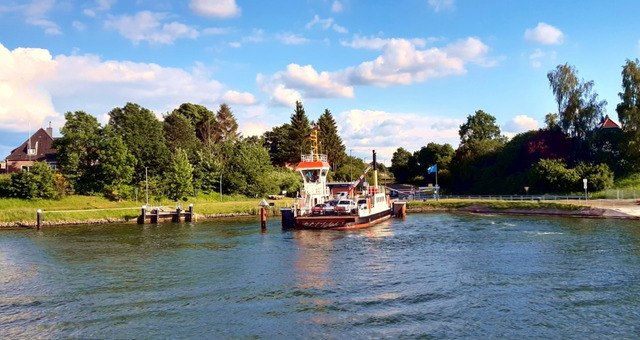 The canal of Kiel in Germany