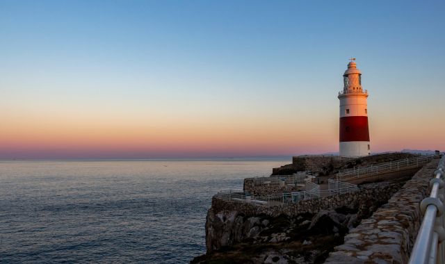 Lighthouse at Europa Point in Gibraltar